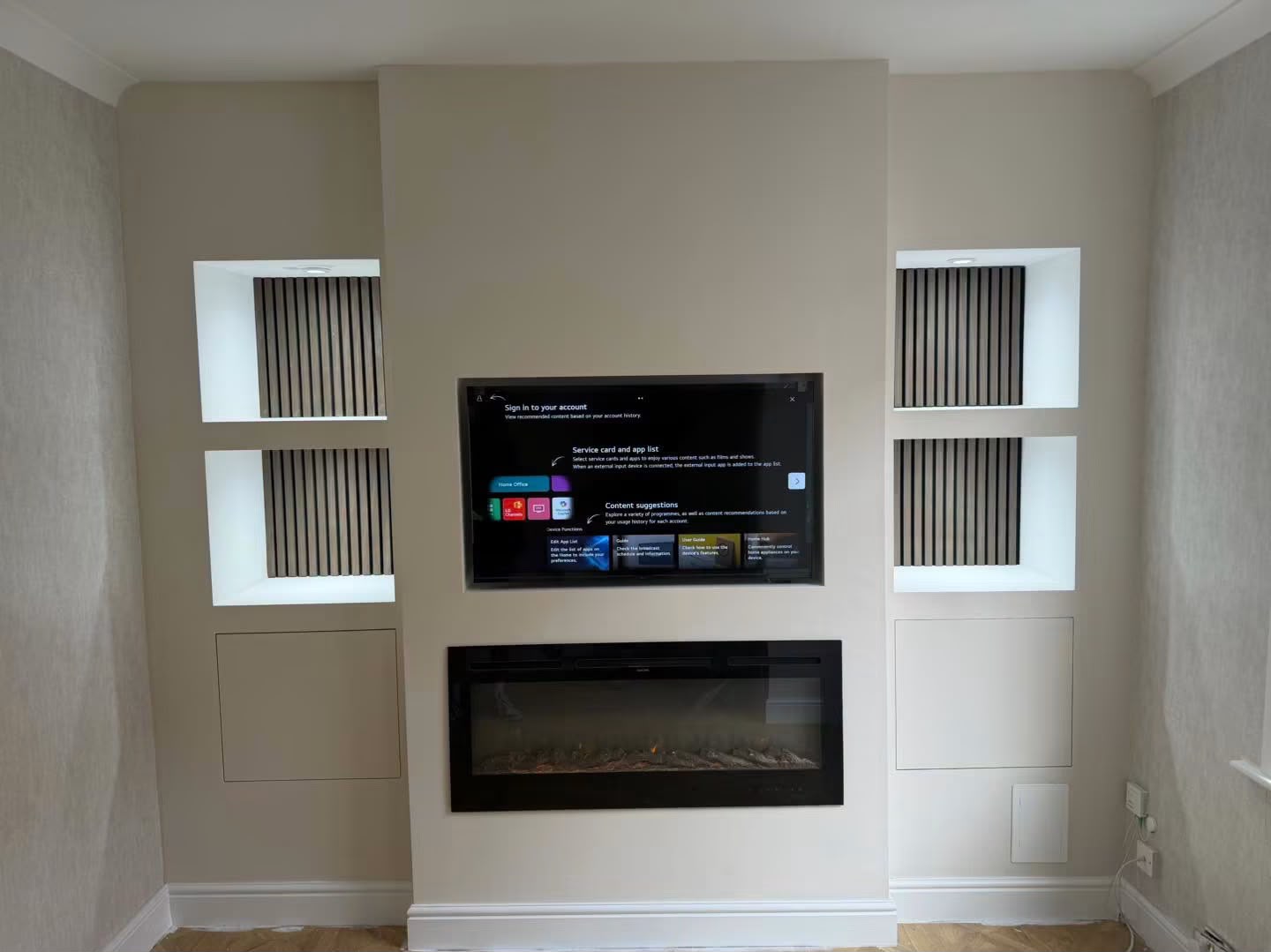 Meuble TV et rangements sur mesure