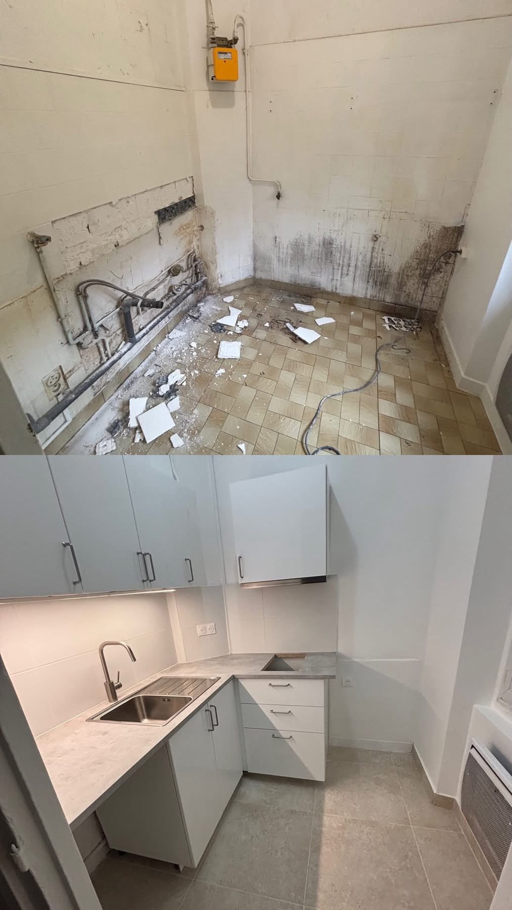 Transformations intérieures avant/après