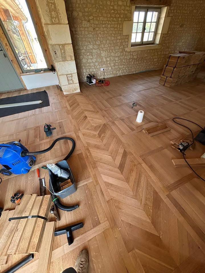 Parquet en pose et fini
