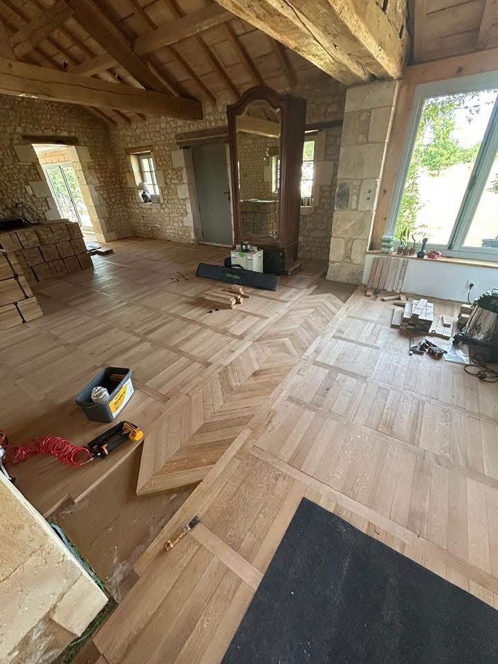 Parquet en pose et fini
