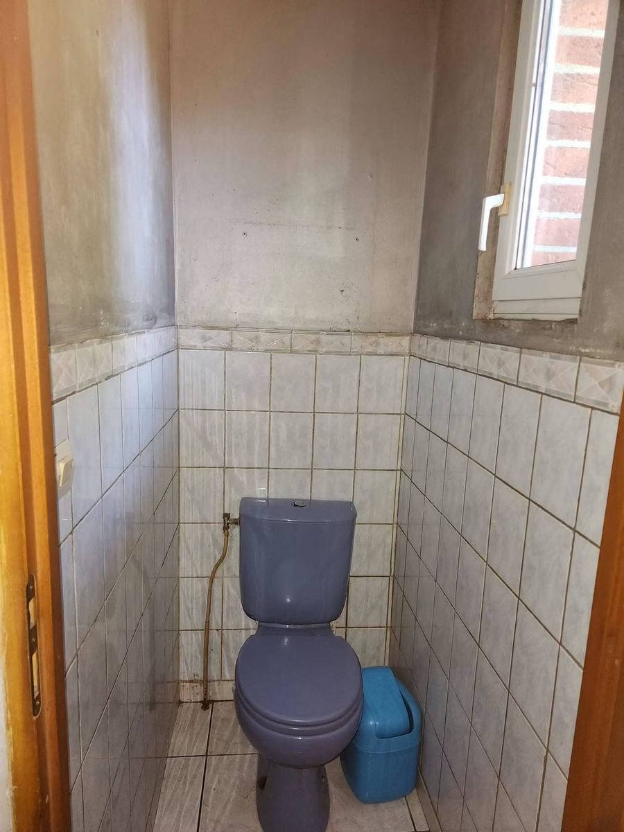 WC d'origine avec faïence ancienne avant dépose — Carrelage et faïence (Avant) | GLOBAL CONSTRUCTION