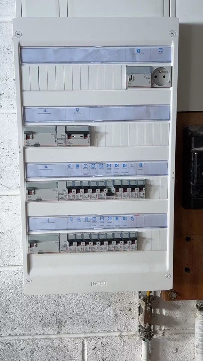 Coffret refermé après contrôle de l'installation — Installation électrique (Fin de chantier) | GLOBAL CONSTRUCTION